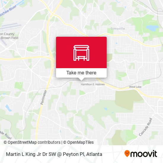 Martin L King Jr Dr SW @ Peyton Pl map