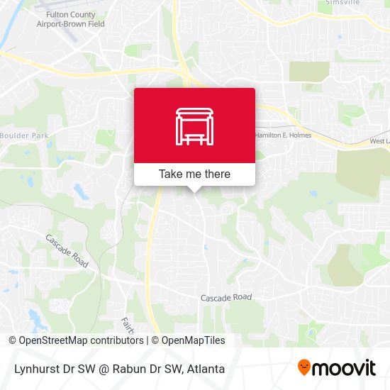 Mapa de Lynhurst Dr SW @ Rabun Dr SW