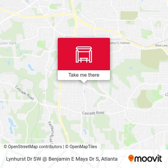 Mapa de Lynhurst Dr SW @ Benjamin E Mays Dr S