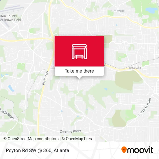Peyton Rd SW @ 360 map