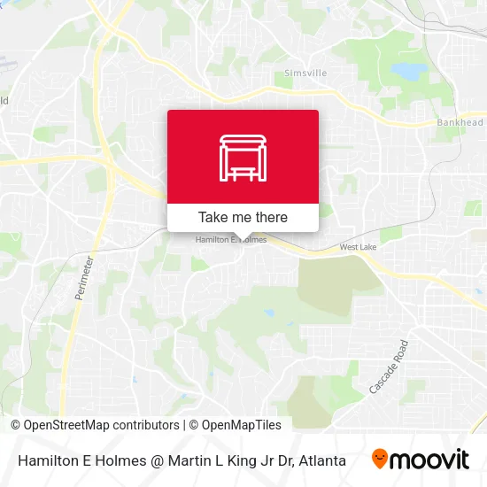 Hamilton E Holmes @ Martin L King Jr Dr map