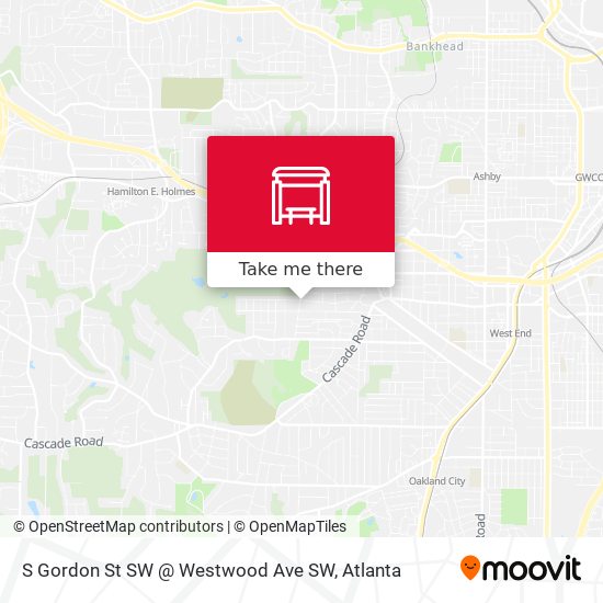 S Gordon St SW @ Westwood Ave SW map