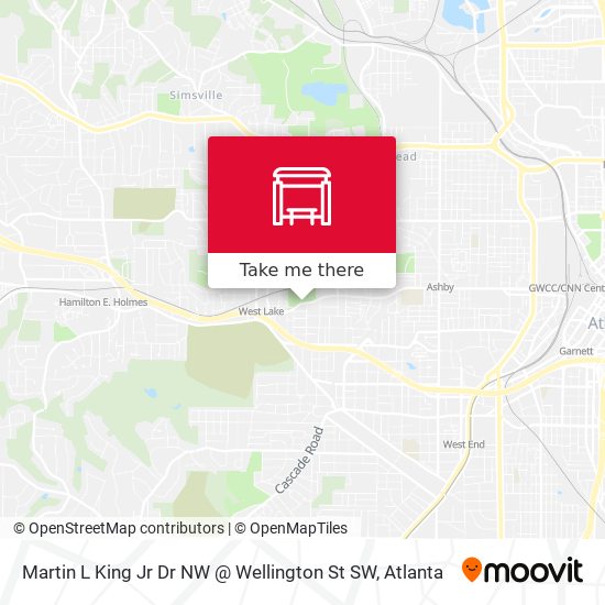 Martin L King Jr Dr NW @ Wellington St SW map