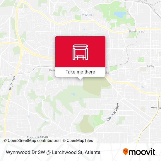 Wynnwood Dr SW @ Larchwood St map