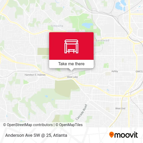 Anderson Ave SW @ 25 map