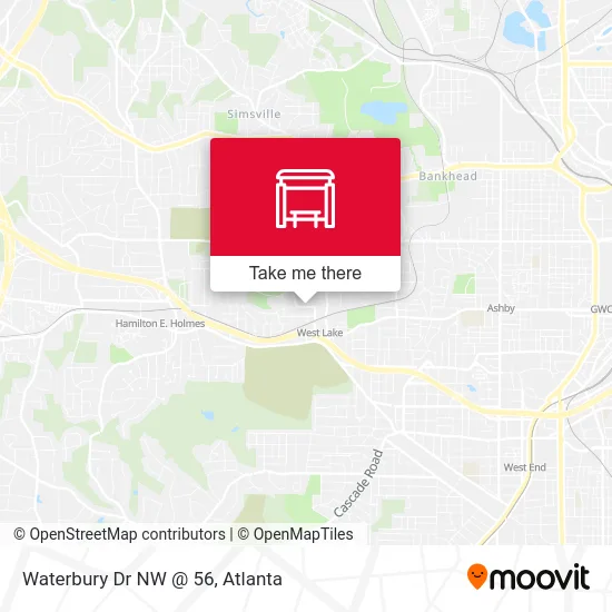 Waterbury Dr NW @ 56 map