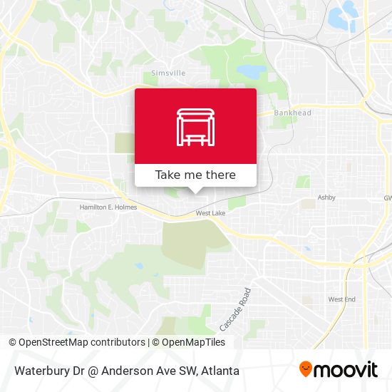 Mapa de Waterbury Dr @ Anderson Ave SW