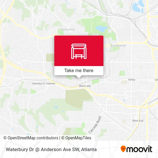 Waterbury Dr @ Anderson Ave SW map