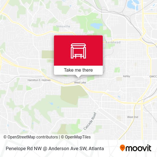 Penelope Rd NW @ Anderson Ave SW map