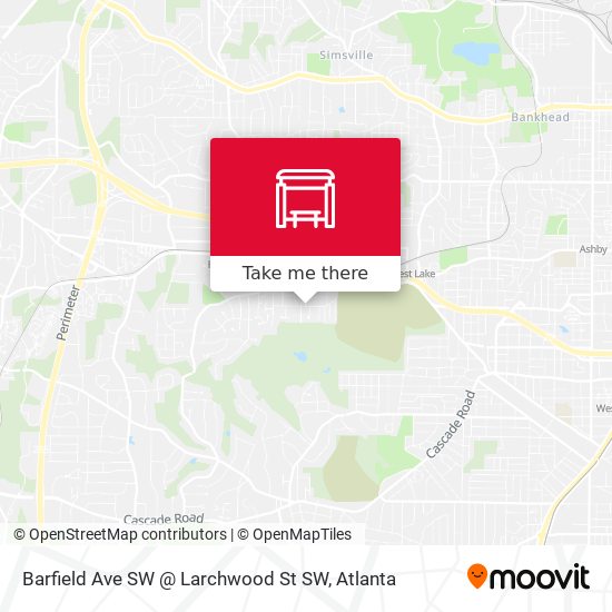 Mapa de Barfield Ave SW @ Larchwood St SW