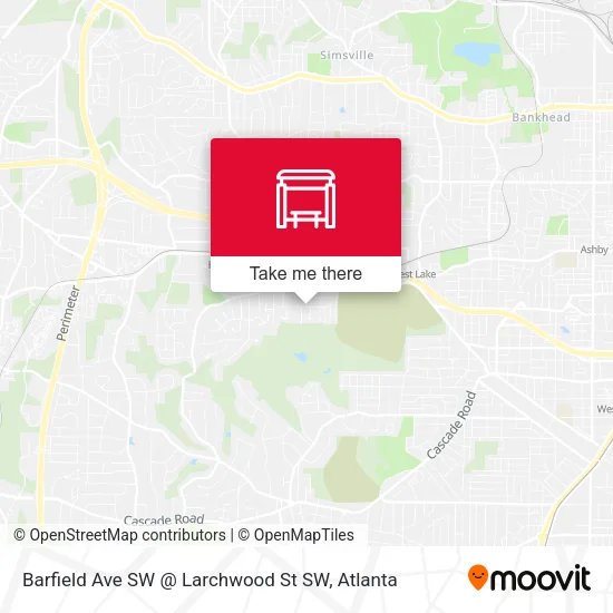 Mapa de Barfield Ave SW @ Larchwood St SW