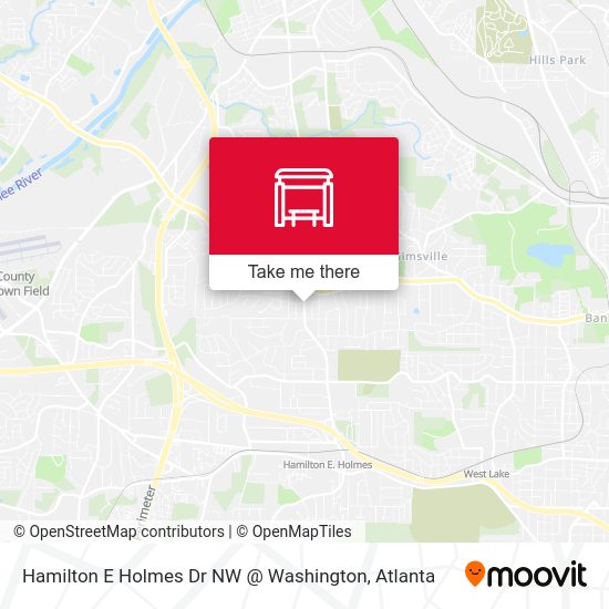 Mapa de Hamilton E Holmes Dr NW @ Washington