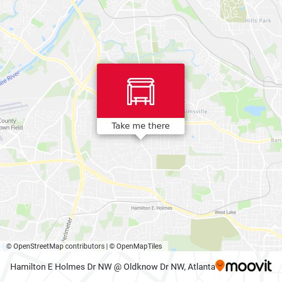 Hamilton E Holmes Dr NW @ Oldknow Dr NW map