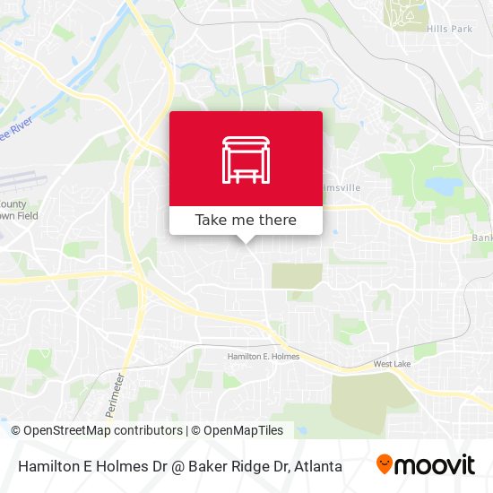 Mapa de Hamilton E Holmes Dr @ Baker Ridge Dr