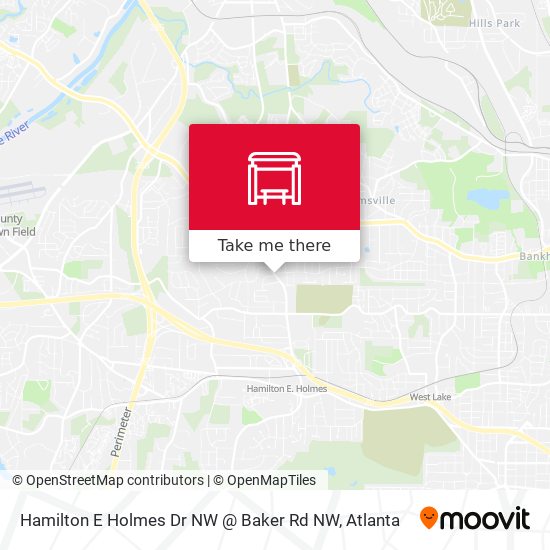 Hamilton E Holmes Dr NW @ Baker Rd NW map