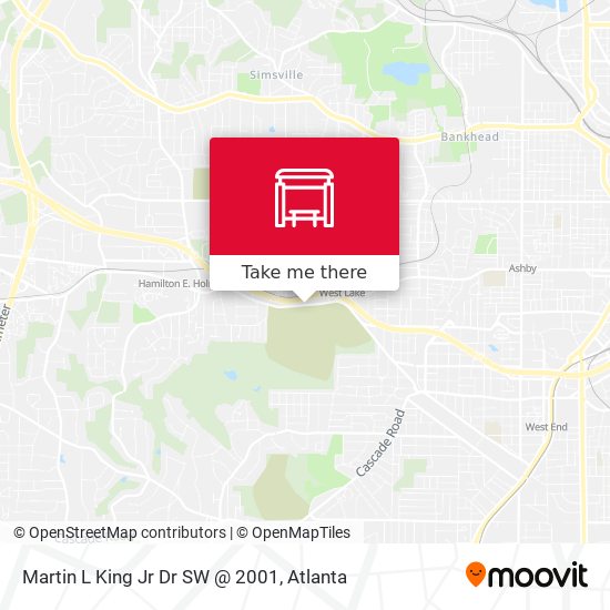Martin L King Jr Dr SW @ 2001 map