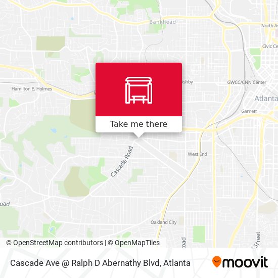 Cascade Ave @ Ralph D Abernathy Blvd map
