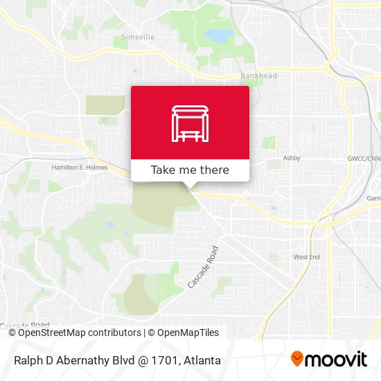Ralph D Abernathy Blvd @ 1701 map