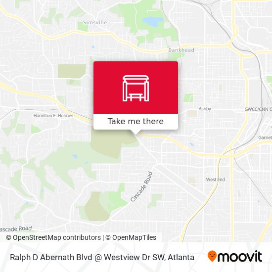 Ralph D Abernath Blvd @ Westview Dr SW map