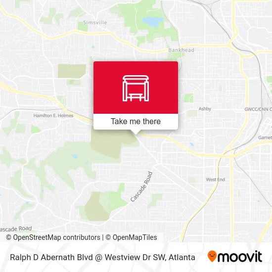 Ralph D Abernath Blvd @ Westview Dr SW map