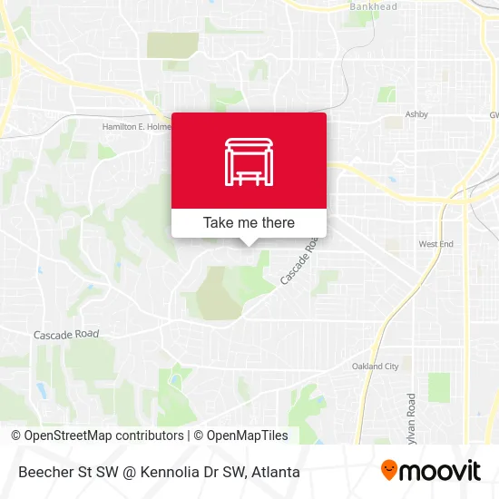 Mapa de Beecher St SW @ Kennolia Dr SW