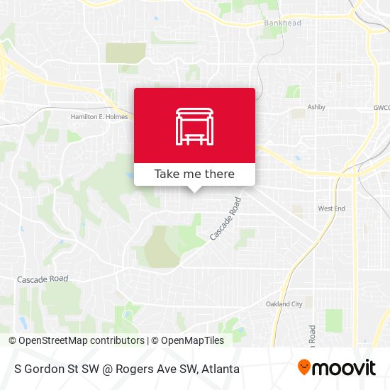 S Gordon St SW @ Rogers Ave SW map