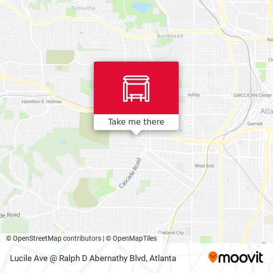 Mapa de Lucile Ave @ Ralph D Abernathy Blvd