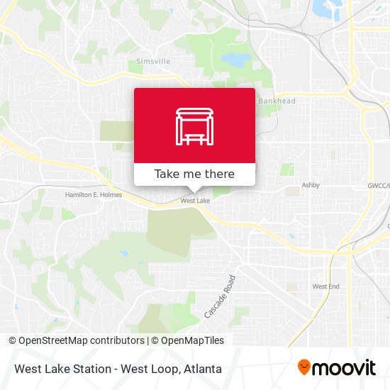 West Lake Station - West Loop map