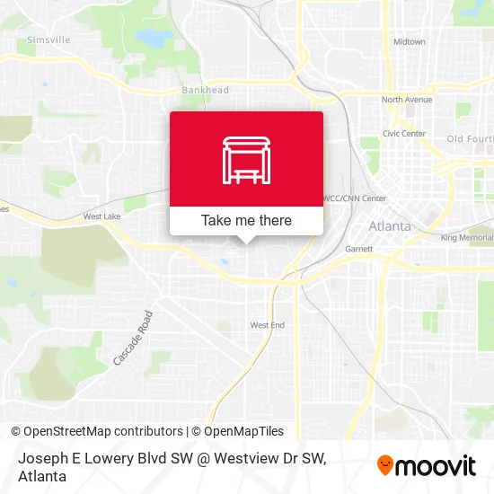 Joseph E Lowery Blvd SW @ Westview Dr SW map