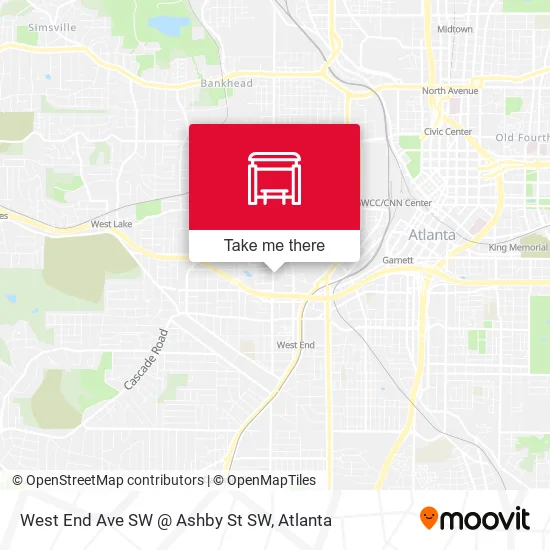 Mapa de West End Ave SW @ Ashby St SW