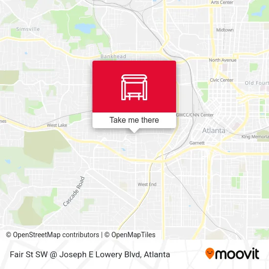 Mapa de Fair St SW @ Joseph E Lowery Blvd