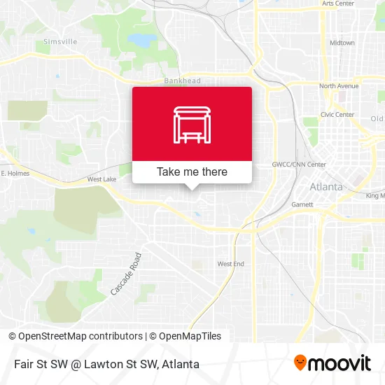 Mapa de Fair St SW @ Lawton St SW