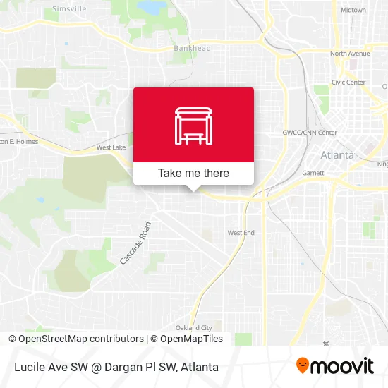 Mapa de Lucile Ave SW @ Dargan Pl SW