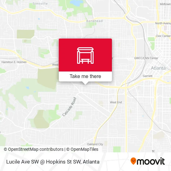 Mapa de Lucile Ave SW @ Hopkins St SW