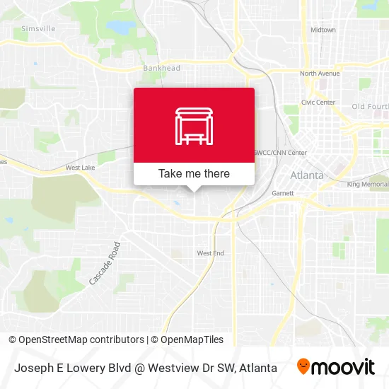 Mapa de Joseph E Lowery Blvd @ Westview Dr SW