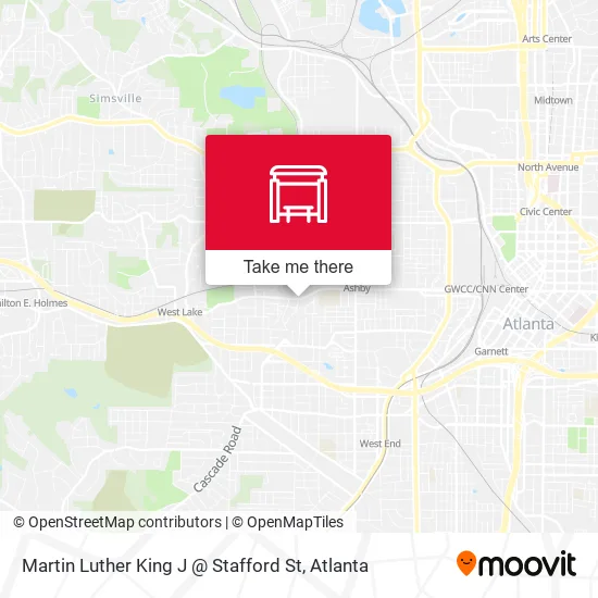 Mapa de Martin Luther King J @ Stafford St