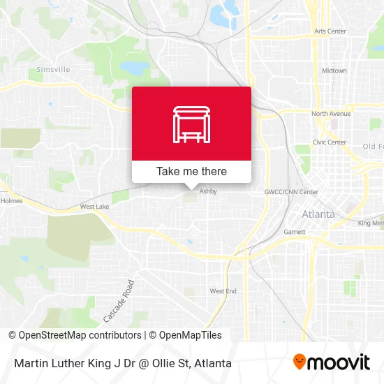 Martin Luther King J Dr @ Ollie St map