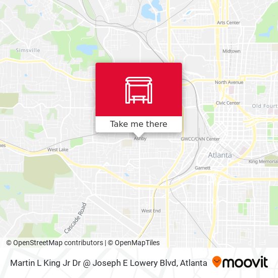 Martin L King Jr Dr @ Joseph E Lowery Blvd map