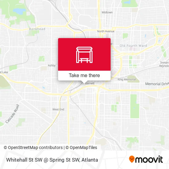 Mapa de Whitehall St SW @ Spring St SW