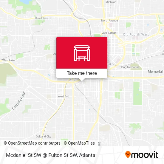 Mapa de Mcdaniel St SW @ Fulton St SW