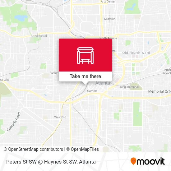 Mapa de Peters St SW @ Haynes St SW