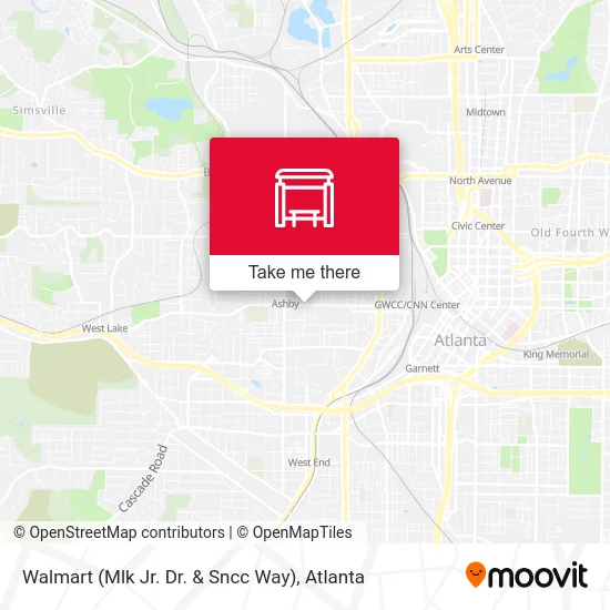 Walmart (Mlk Jr. Dr. & Sncc Way) map