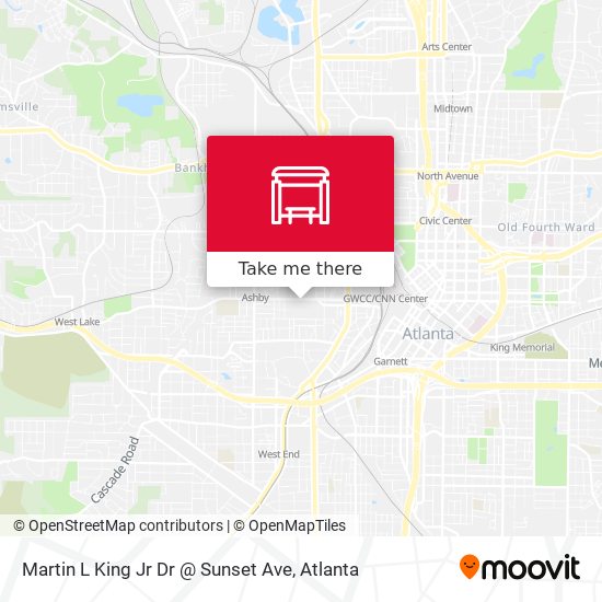 Mapa de Martin L King Jr Dr @ Sunset Ave
