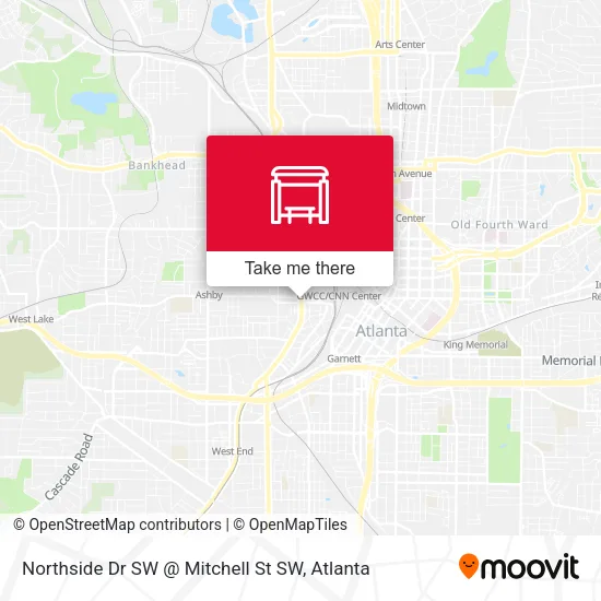 Mapa de Northside Dr SW @ Mitchell St SW