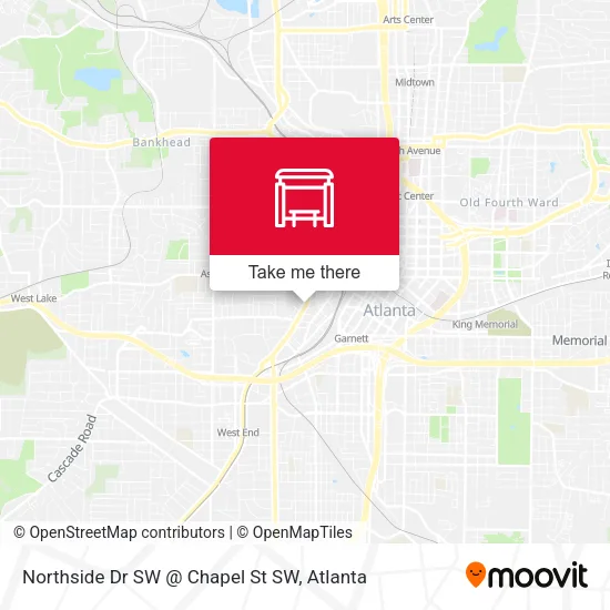 Mapa de Northside Dr SW @ Chapel St SW