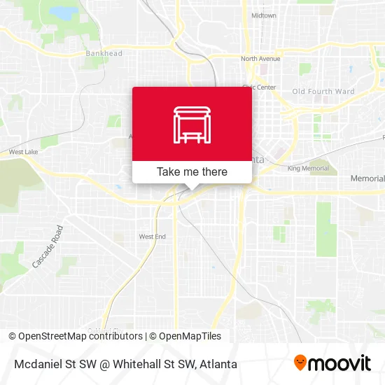 Mapa de Mcdaniel St SW @ Whitehall St SW