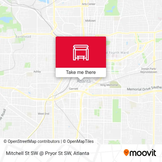 Mapa de Mitchell St SW @ Pryor St SW