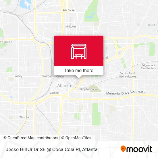 Jesse Hill Jr Dr SE @ Coca Cola Pl map