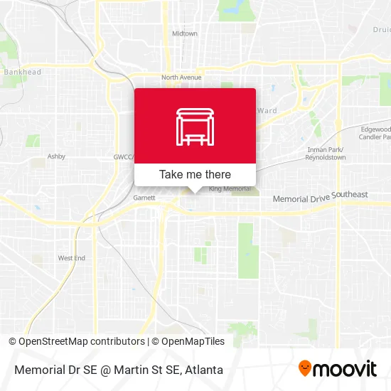 Memorial Dr SE @ Martin St SE map