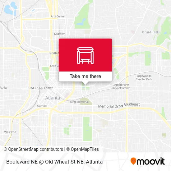 Mapa de Boulevard NE @ Old Wheat St NE